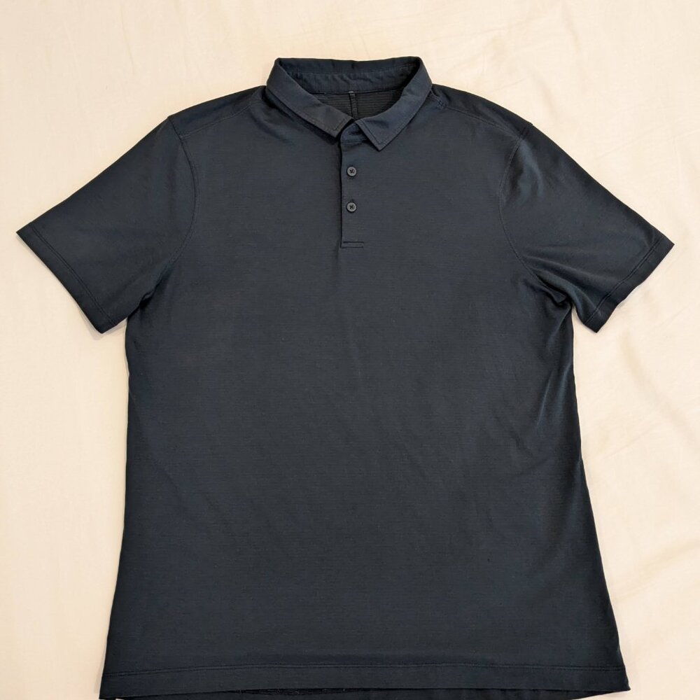 Lululemon Evolution Navy Blue Polo Large - image 4